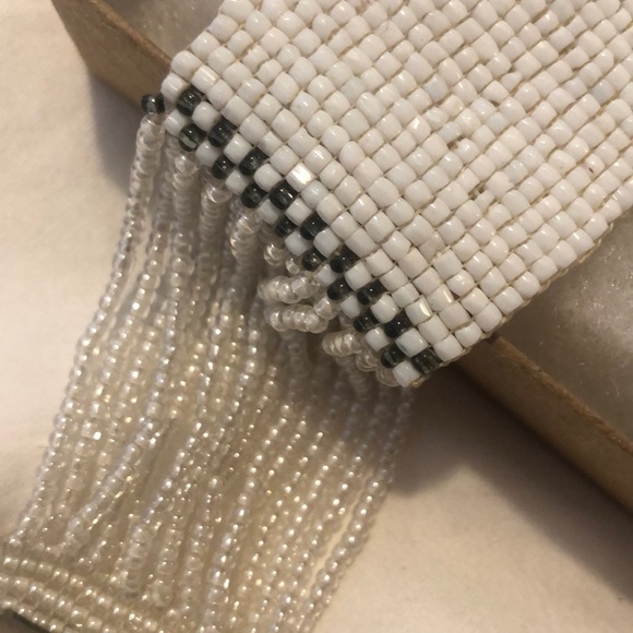 Miriam Salat Vtg. glass bead bracelet - Picture 3 of 8